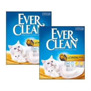 2 x 10 liter EverClean Katzenstreu staubfrei 