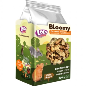 Lolo Bloomy Snack mit Zichorienwurzel für Kaninchen und Nagetiere 100g