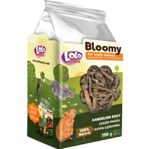 Lolo Bloomy Snack mit Löwenzahnwurzeln für Kaninchen und Nagetiere 150 g