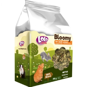 Lolo Bloomy Snack mit Brennnesselblättern für Kaninchen und Nagetiere 50g